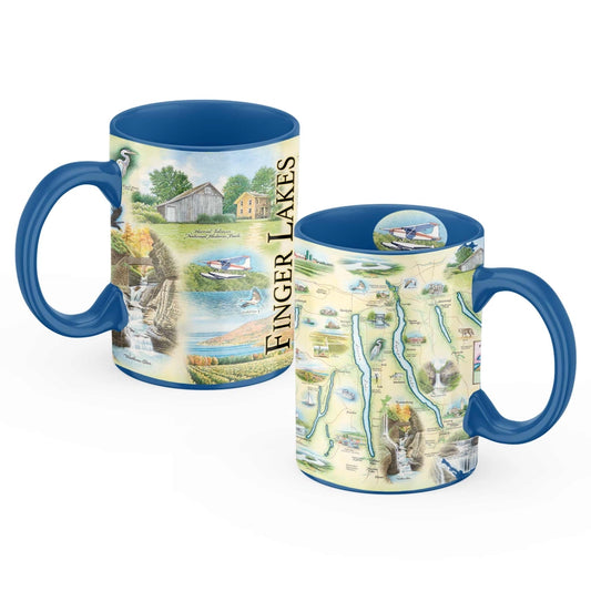 Ceramic Mug 16oz | Finger Lakes, NY Map