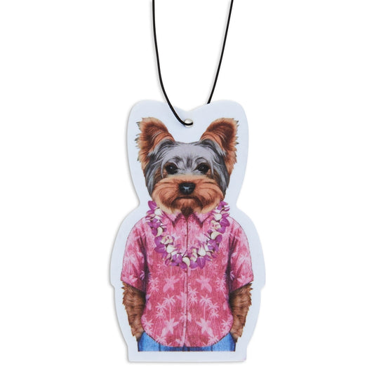 Yorkie In Hawaii Air Freshener