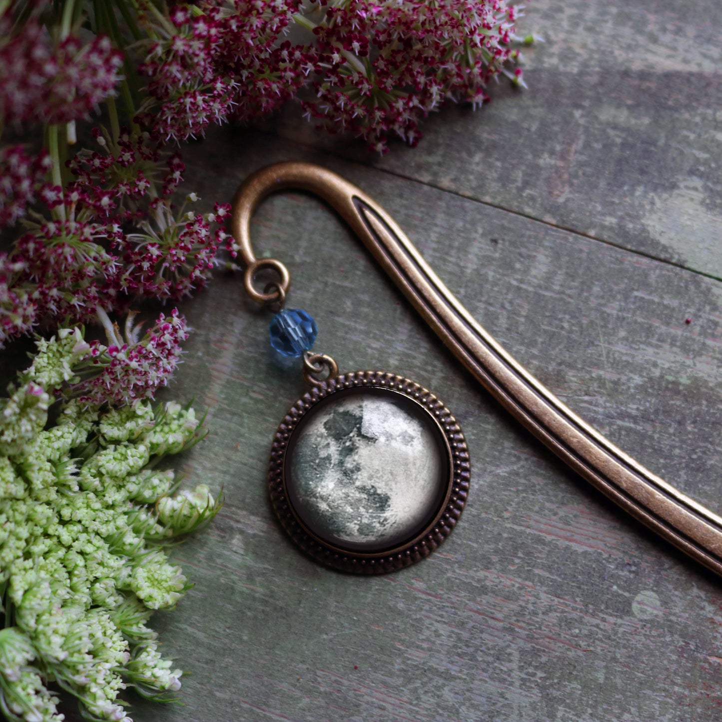 Full Moon | Glass Cabochon Bookmark