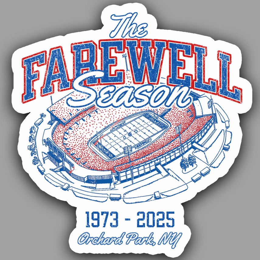 The Farewell Season 3.5" Sticker | Buffalo Bills (NEW ARRIVAL)