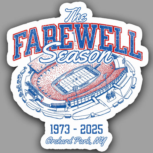 The Farewell Season 3.5" Sticker | Buffalo Bills (NEW ARRIVAL)