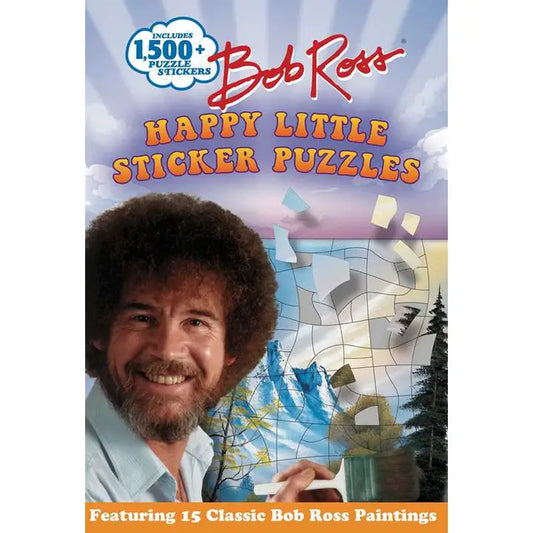 Bob Ross Happy Little Sticker Puzzles By Gina Gold