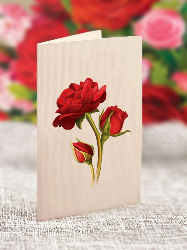 Blooming Roses | Pop-Up Greeting Card