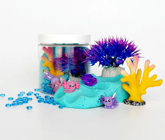 Axolotl Mini Dough-To-Go | Blue Hawaiian