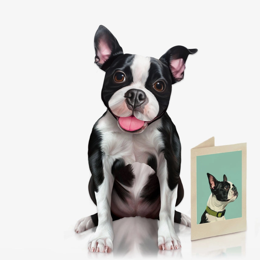 Boston Terrier | Pop-Up Greeting Card (NEW ARRIVAL)