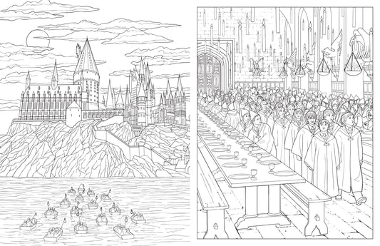 Official Hogwarts Coloring Book | Harry Potter
