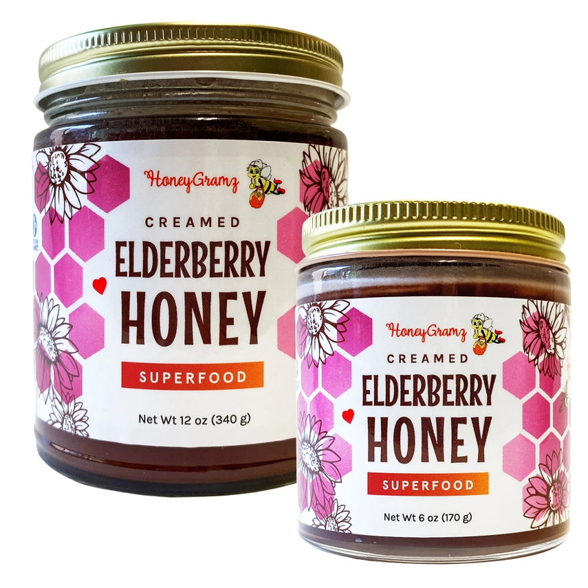 Elderberry Creamed Honey