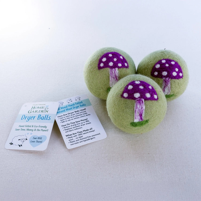 Magic Mushroom Dryer Balls - Set Of 3