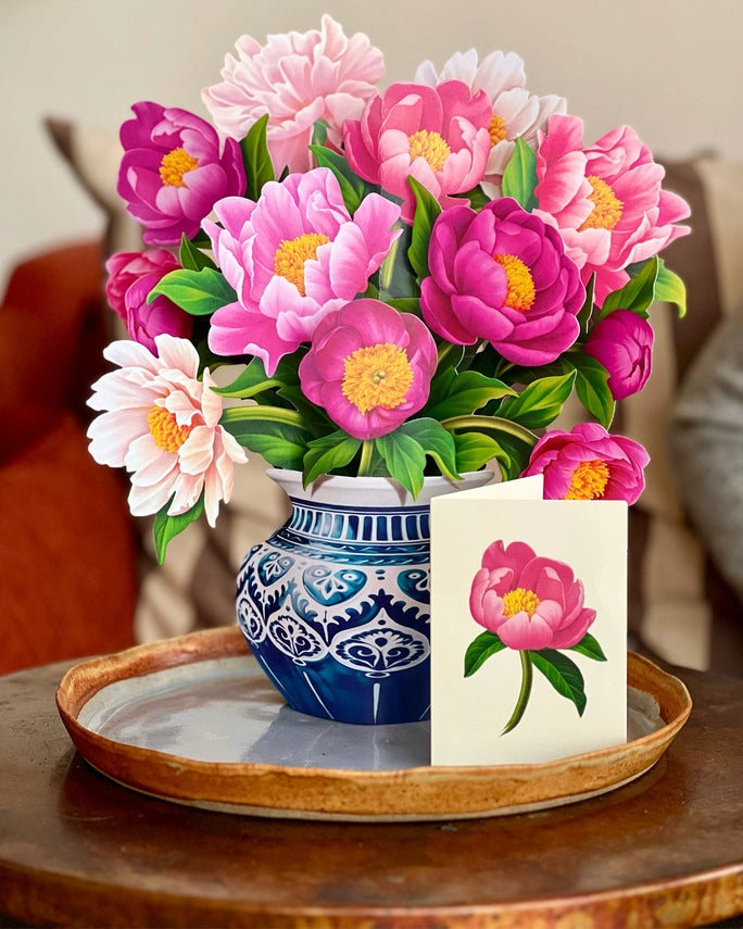 Peony Paradise | Pop-Up Greeting Card