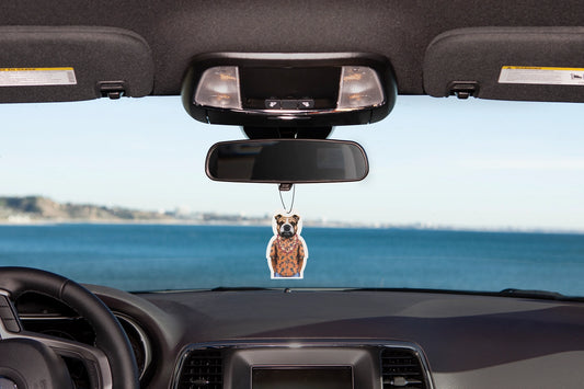 Bulldog In Hawaii Air Freshener