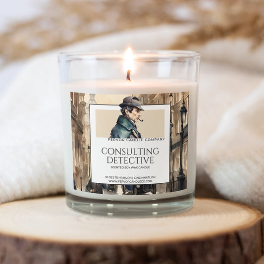 Consulting Detective - 10oz Soy Wax Book Inspired Candle
