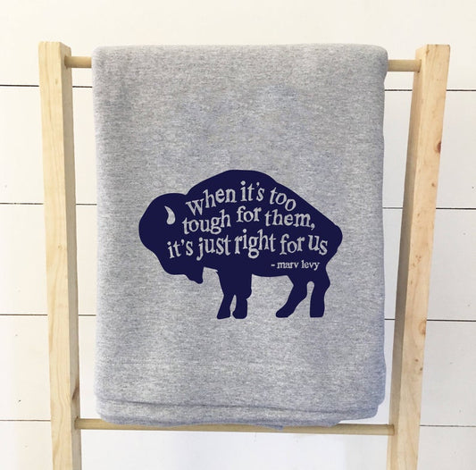 Bills Marv Levy Throw Blanket | Buffalo Bills