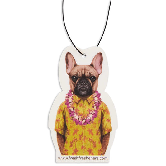 Frenchie In Hawaii Air Freshener