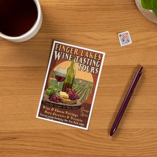 Wine Tasting, Finger Lakes, NY - Premium Postcards