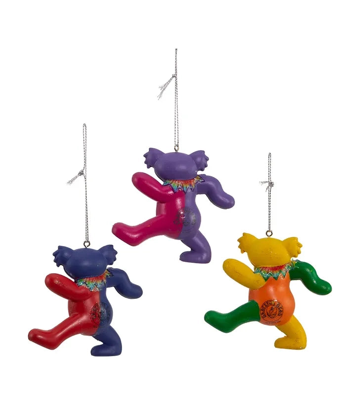 Grateful Dead Bear Ornaments 3"