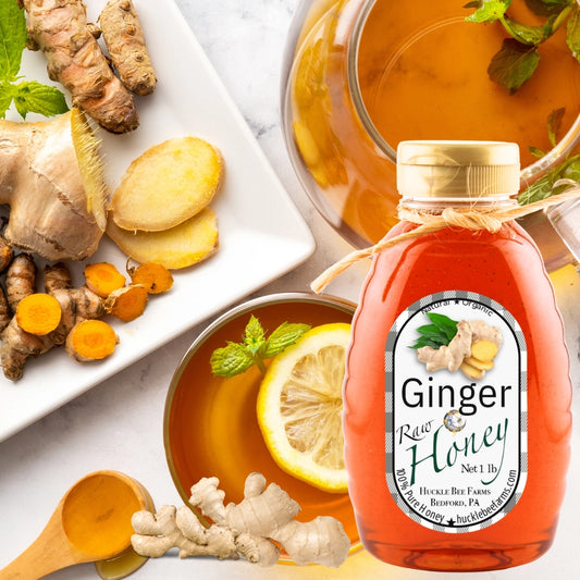 Ginger Raw Honey 8oz (NEW ARRIVAL)
