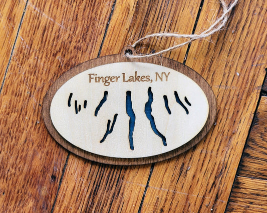 Finger Lakes Wood Ornament