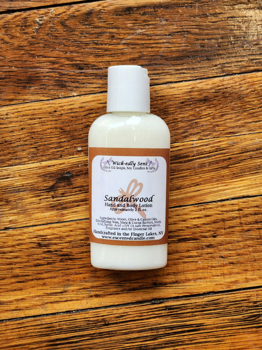 Sandalwood | Mini Hand & Body Lotion 2oz